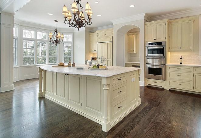 laminate flooring in a spacious living room in Bedford